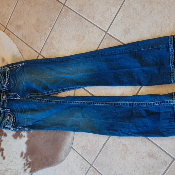 MISS ME Jean's Size 29 & Inseam 34.  Saddle stitching. Very Nice - Picture 5 of 7